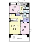 インフィニティ生駒の間取り画像