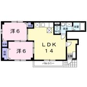 ヴィラ西明分の間取り画像