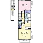 ジュネス幸 Bの間取り画像