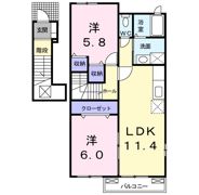 ブローマン杉Cの間取り画像