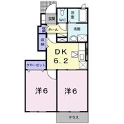 グラスロ－ズ・一生Bの間取り画像