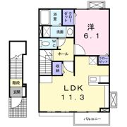 ラフレシール シメイチの間取り画像