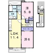 メゾンオアシスの間取り画像