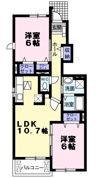 ガーデンベルAの間取り画像