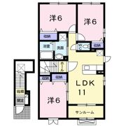 メープル城南の間取り画像