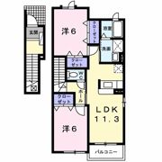 コモディダ Bの間取り画像