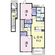 ひまわり Aの間取り画像