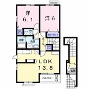 ウエスト ブリッサ Bの間取り画像