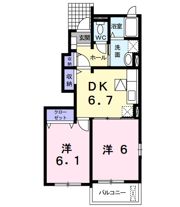 ルミナス コート Dの間取り画像
