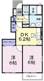カルム．カーサBの間取り画像