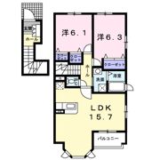 エリーゼ Bの間取り画像