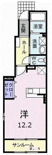 ラック ヴィラⅡ Cの間取り画像