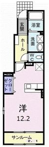 ラック ヴィラⅡ Cの間取り画像
