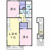フラワーコート横関 Aの間取り画像