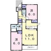プラシード カーサT・R Ⅱの間取り画像