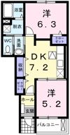 エリタージュAの間取り画像