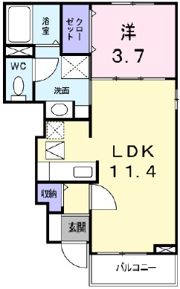ラルジュAの間取り画像