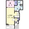 ラルジュBの間取り画像