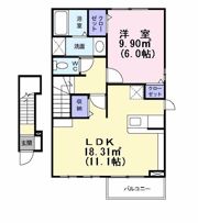 ラルジュBの間取り画像