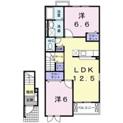 ファスタージュ Ⅱの間取り画像