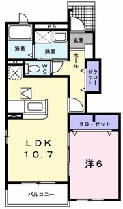 ジェルメ・フィオーレ Ⅰの間取り画像