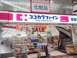 近くのココカラファインまで750m（徒歩10分）