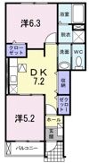 フェニックス唐山 Dの間取り画像