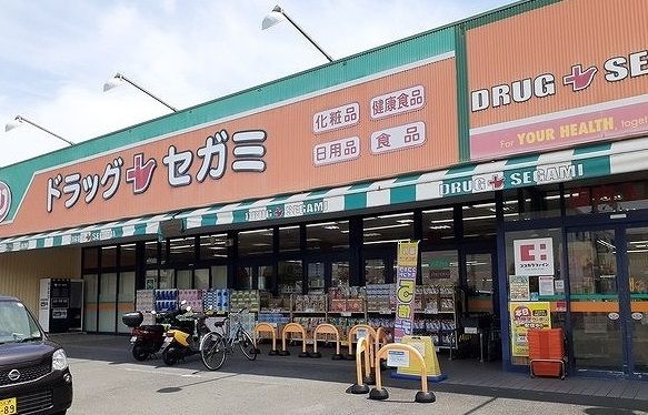 近くのドラッグセガミ様まで700m（徒歩9分）