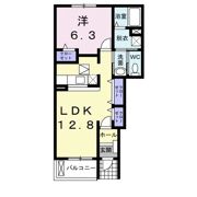 アドラブール Bの間取り画像