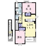 クラールラウムBの間取り画像