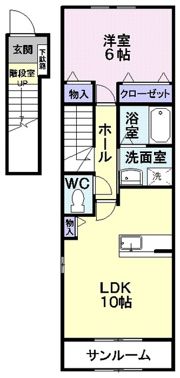メゾンSAKURAドゥの間取り画像