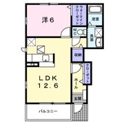 フォンテーヌⅥの間取り画像
