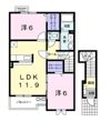 フォンテーヌⅧの間取り画像