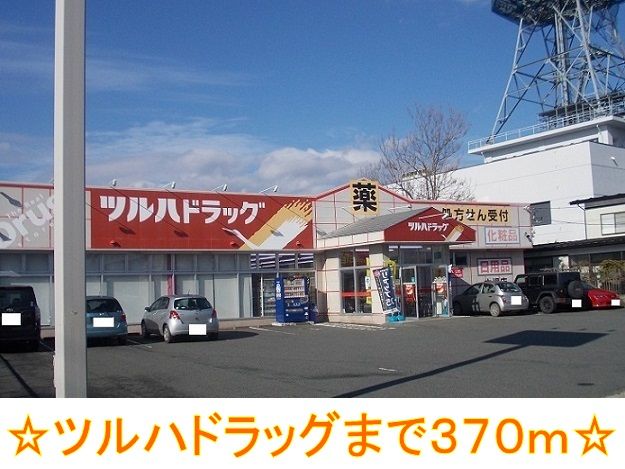 近くのツルハドラッグまで370m（徒歩5分）