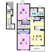 レインボーヒルズⅢの間取り画像