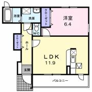 リガーレユーユー 1番館の間取り画像