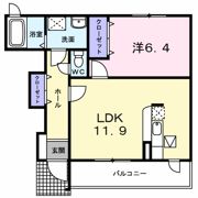 リガーレユーユー 2番館の間取り画像