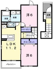 ベル フィオーレ Ⅱの間取り画像