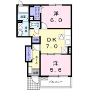 プレパルク南平野Bの間取り画像