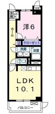 カルム アビタシオンの間取り画像