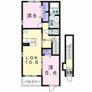 ミルト・ヴィラ Aの間取り画像