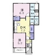 フレスクーラⅠの間取り画像
