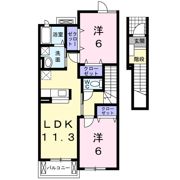 フォレスト ハナミズキAの間取り画像