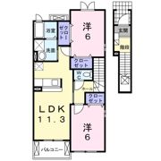 フォレスト ハナミズキBの間取り画像