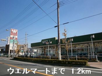 近くのウエルマートまで1,200m(徒歩15分)