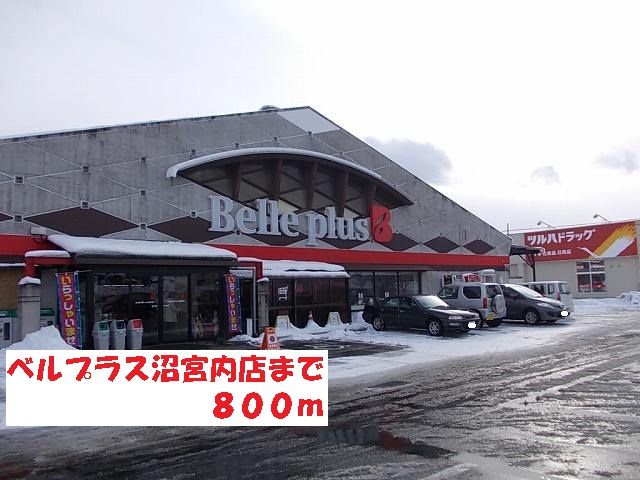 近くのベルプラス沼宮内店まで800m(徒歩10分)