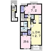 グリーンハウス Cの間取り画像