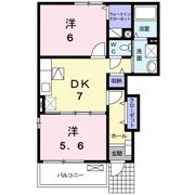 プラシードM A棟の間取り画像