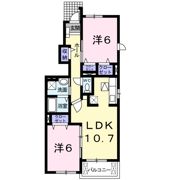 プリート．カーサAの間取り画像