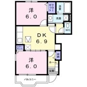 グランディールAの間取り画像